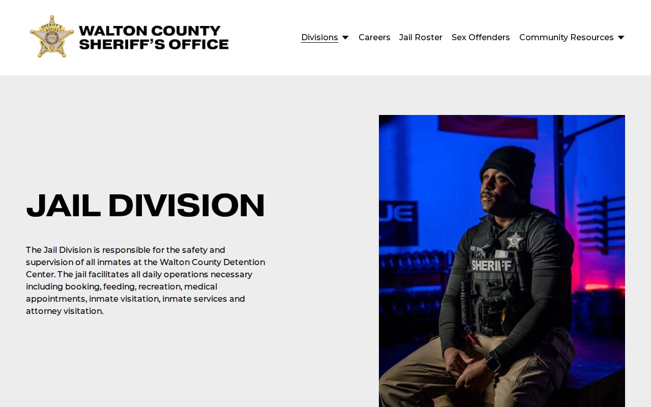 Walton County Detention Center and official jail roster resource