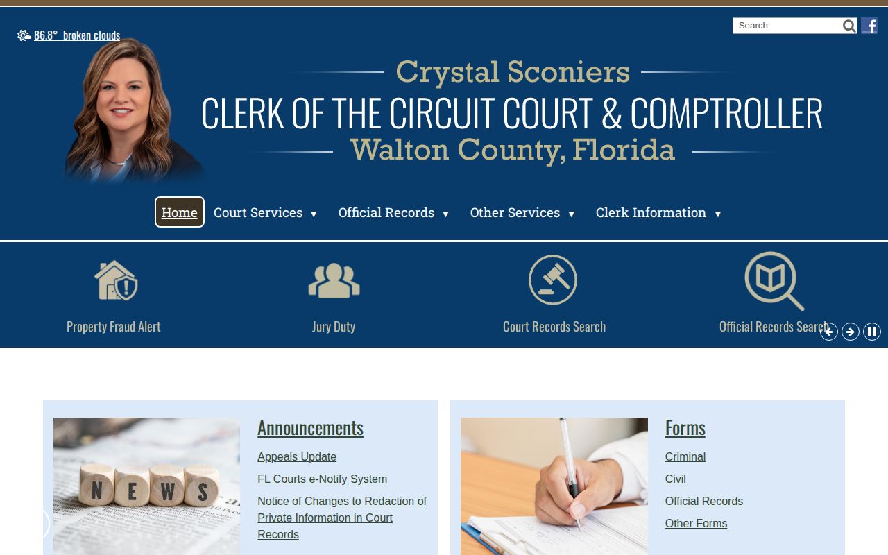 Walton County court records and disposition search resource
